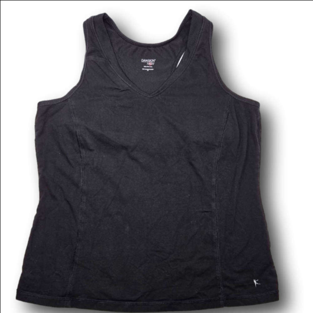 Women's Danskin Now Black & White Tank Top XXL